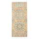 2x5 Turkish Vintage Runner Rug: Light Orange Peach Handmade Carpet 75x170Cm