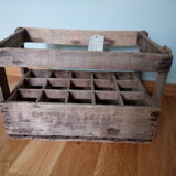 Bottles in wooden box