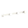 Vintage cream metal wall coat rack 4p