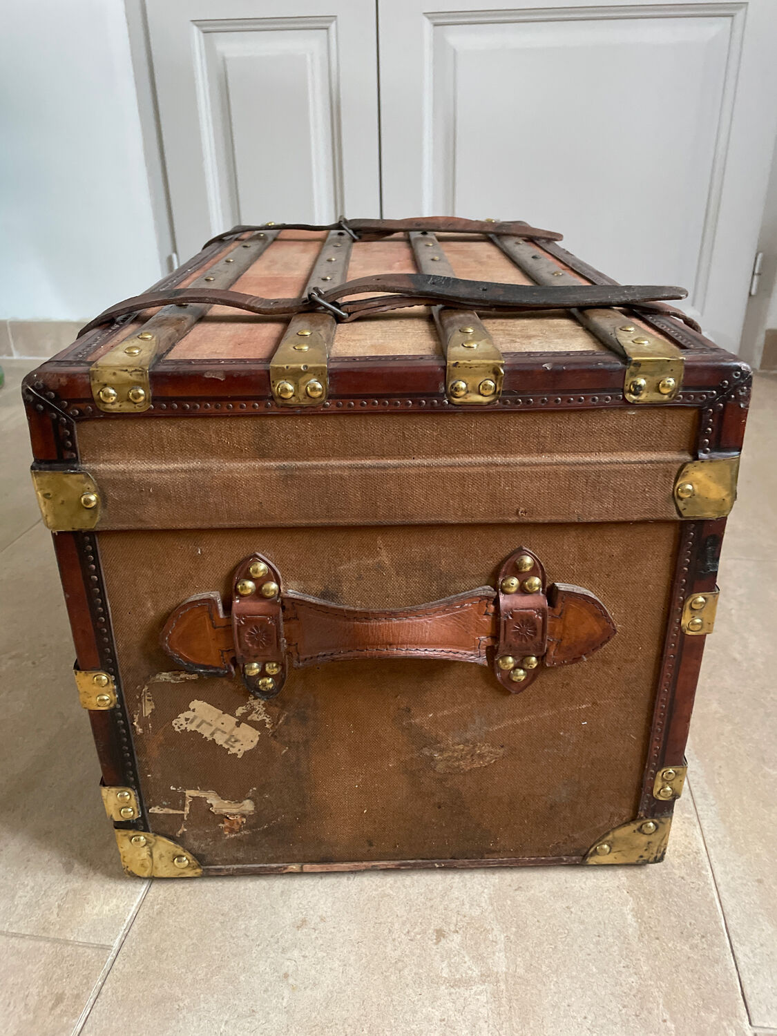 Travel trunk late nineteenth century