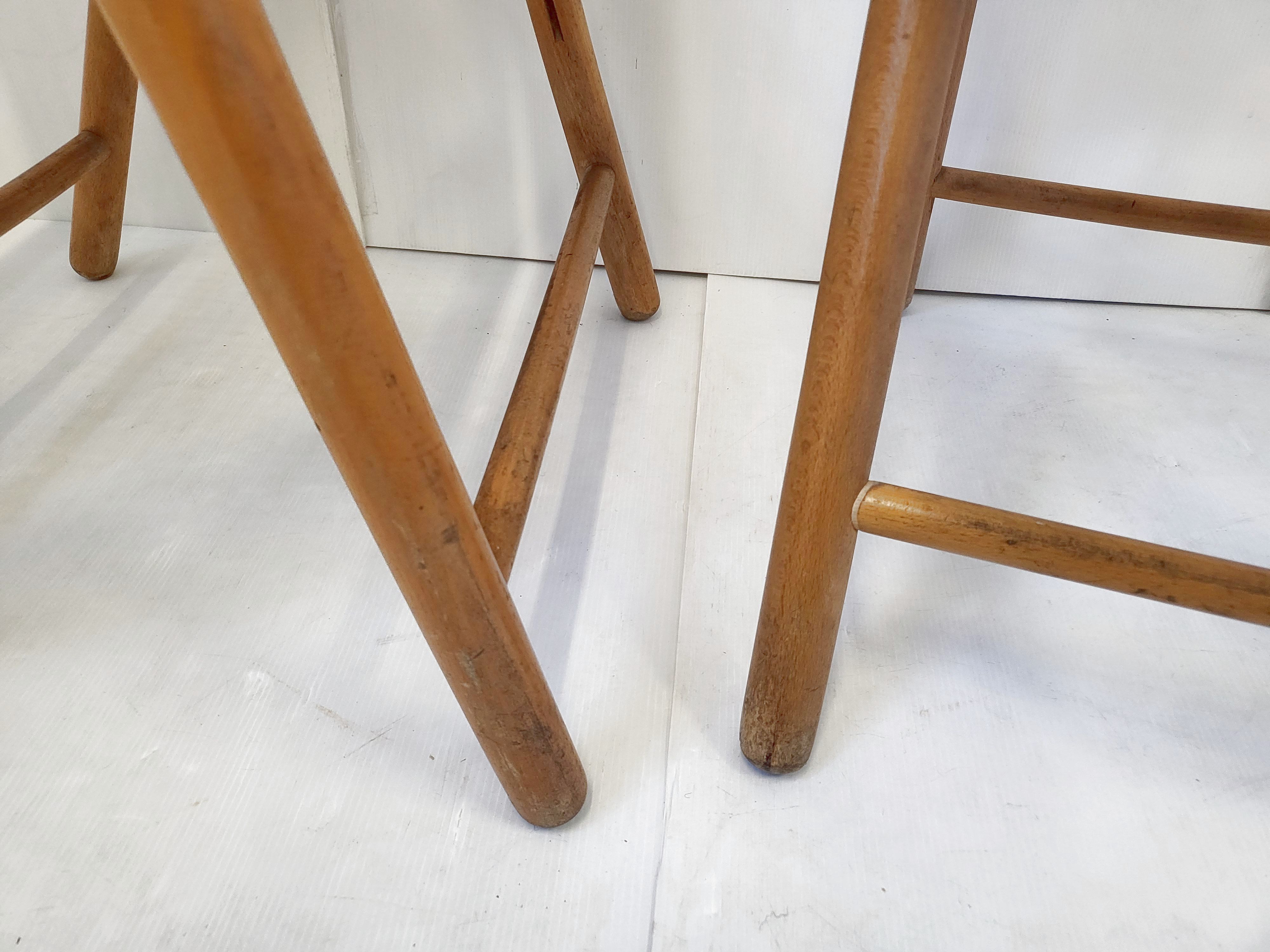 Paire de chaises pliantes vintage italiennes 1970