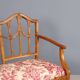 Antique neoclassical canapé in maple and fabric, Italy, 19th century.