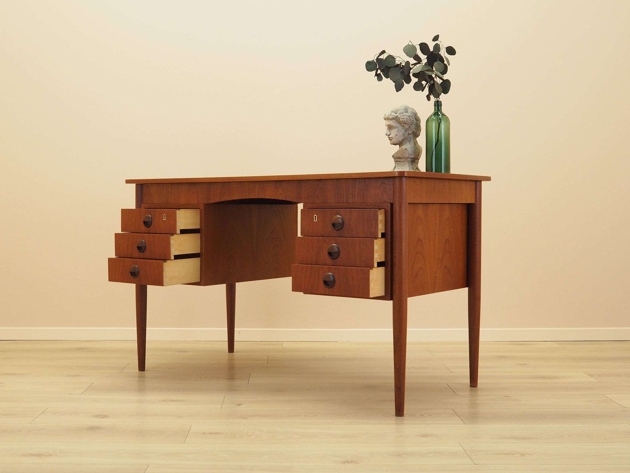 Teak desk, Danish design, 1970s, made in Denmark