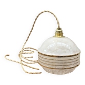 Lampe baladeuse en verre de Clichy