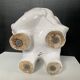 Vintage elephant cache pot in glazed ceramic