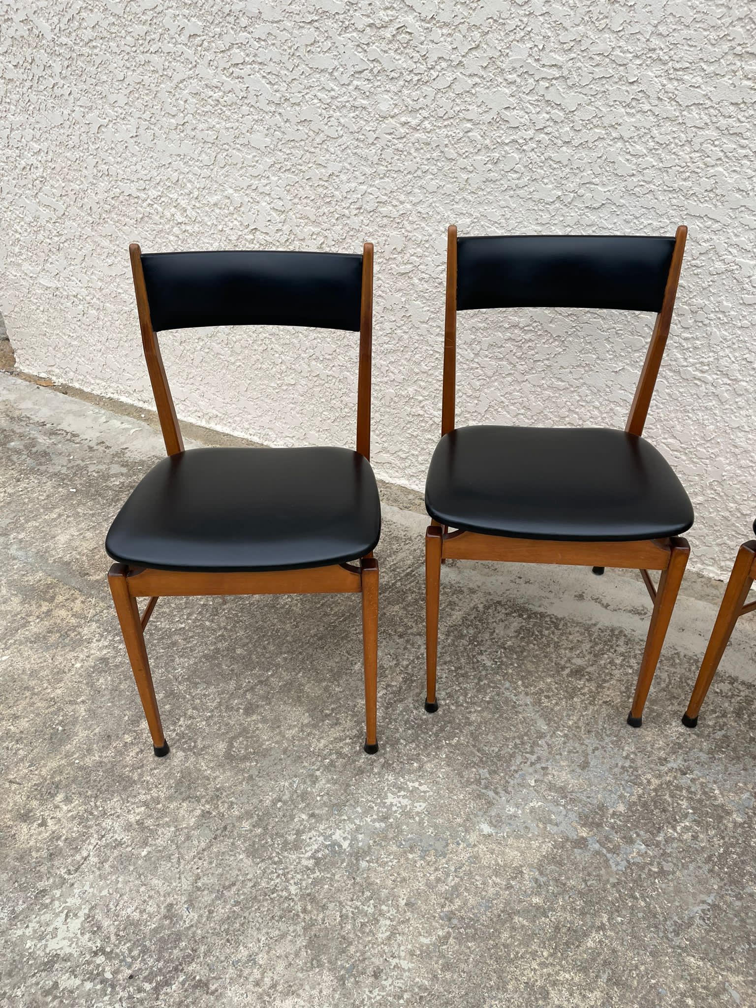 4 Danish teak chairs
