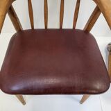 Suite of 4 vintage armchairs 1960
