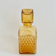 Vintage smoked glass whiskey decanter
