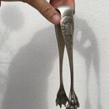 Silver-plated metal sugar tongs
