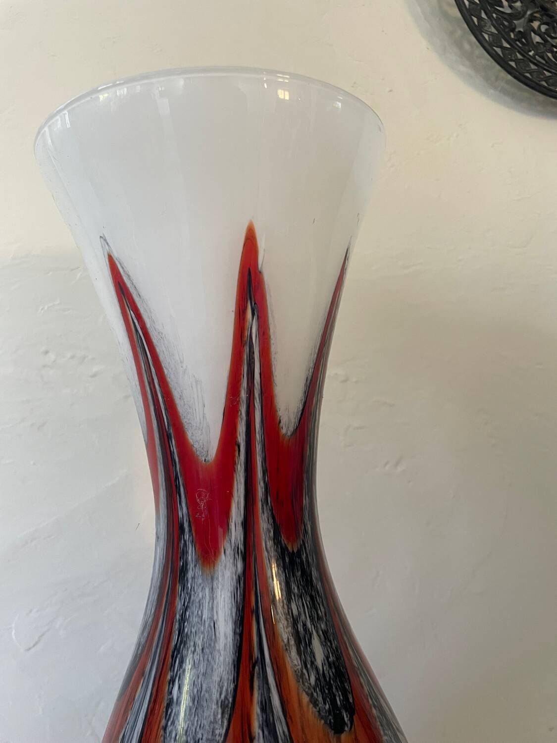 Murano opaline vase Popart 70's