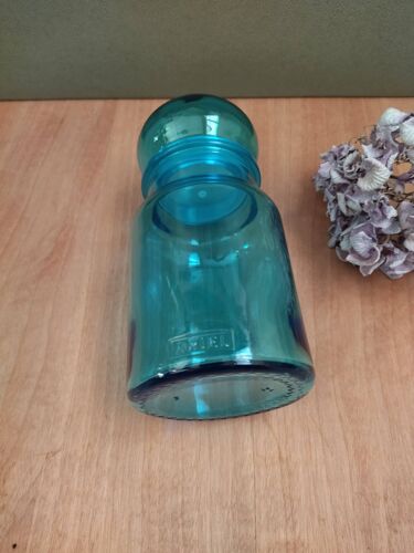 Apothecary jar Ariel vintage blue