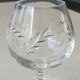 Lot 6 Verres Cognac/Cristal Arques. Model Fleury engraved with Wheat Ears.