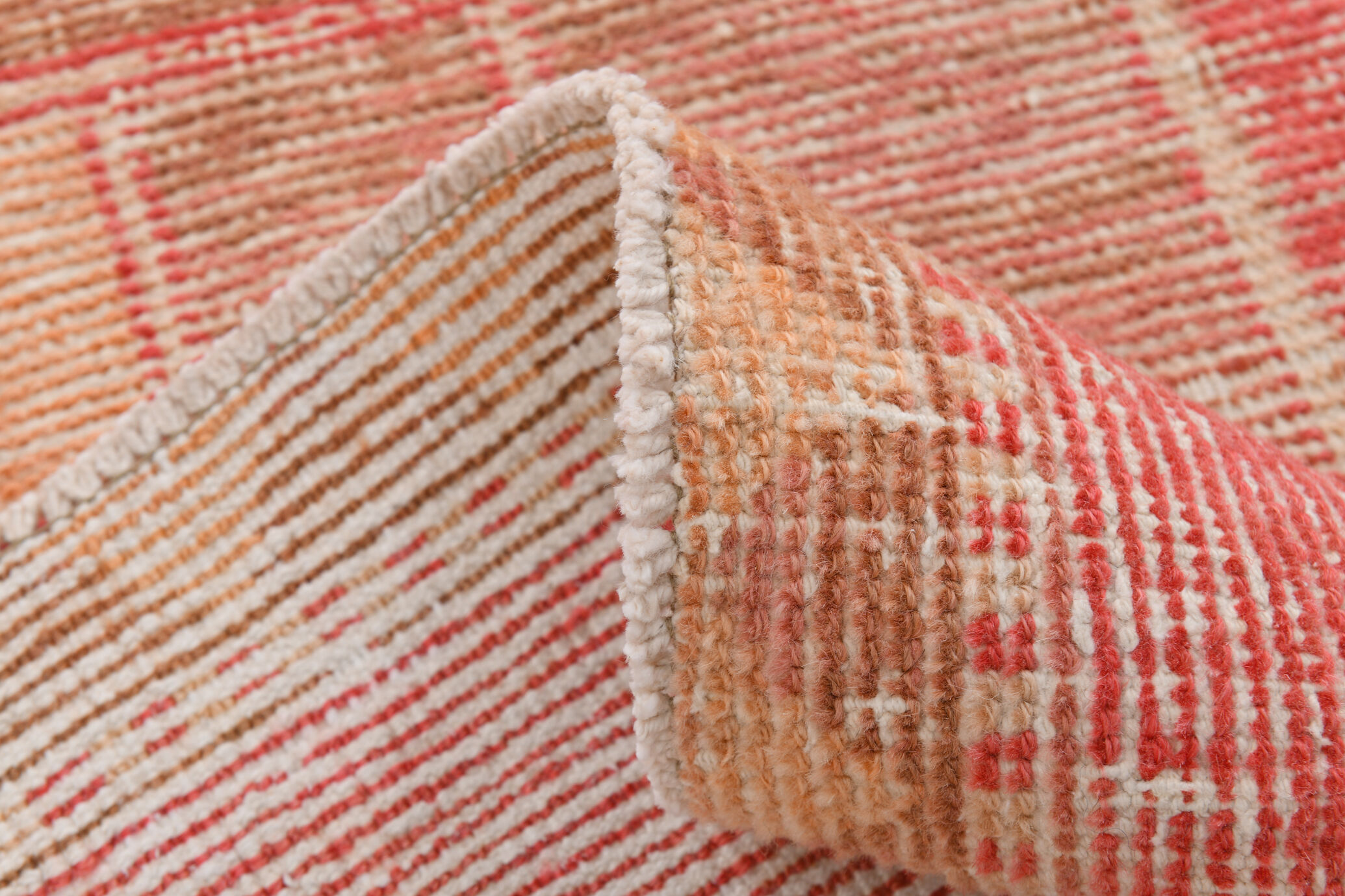 Red vintage runner rug, 91x341cm