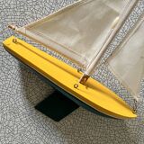 Small wooden sailboat, pretty colors