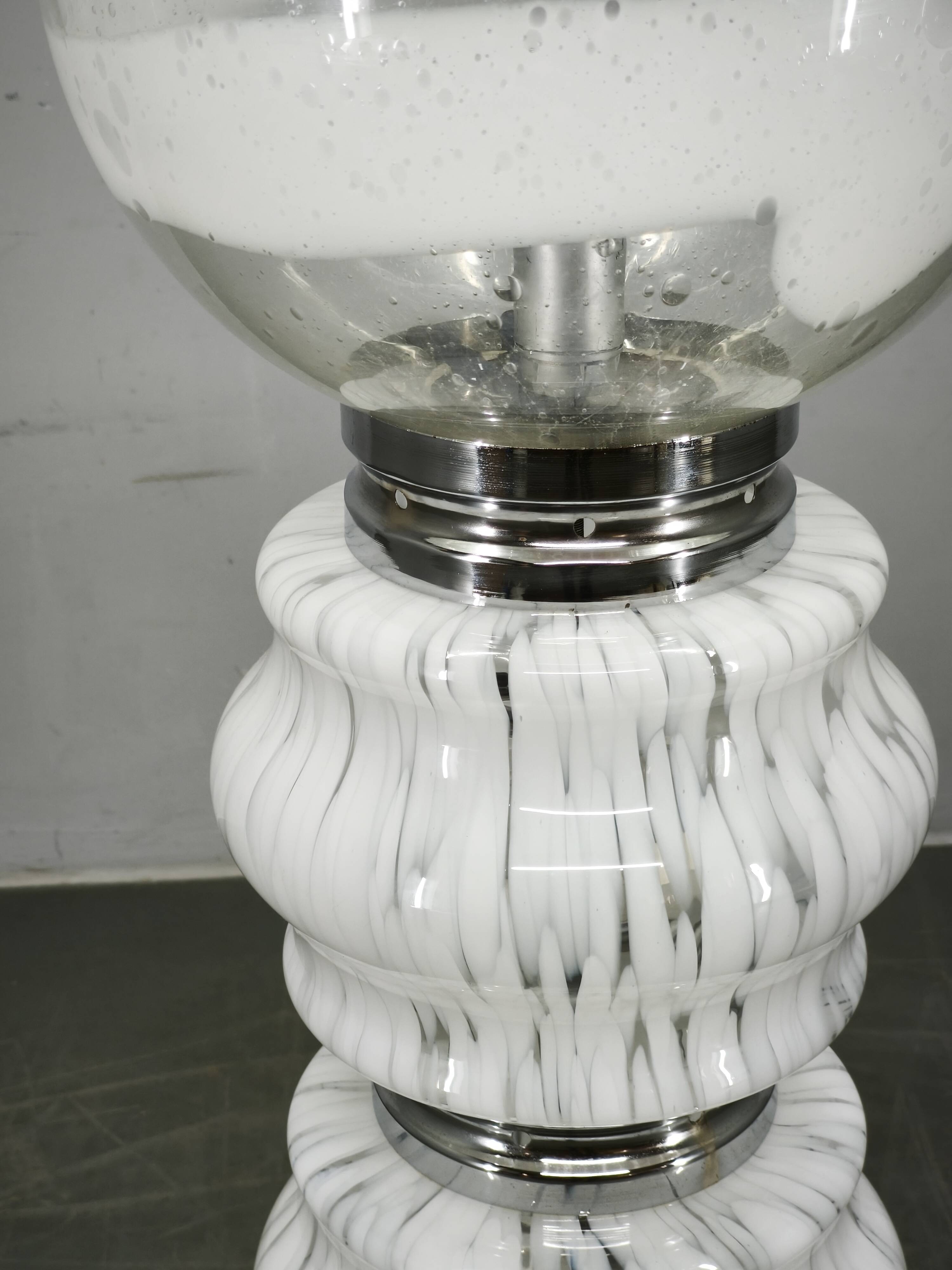 Carlo Nason for Mazzega Murano Glass Space Age Floor Lamp, Italy, 1970s