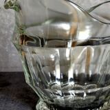 Art deco table pitcher in moulded glass 1940