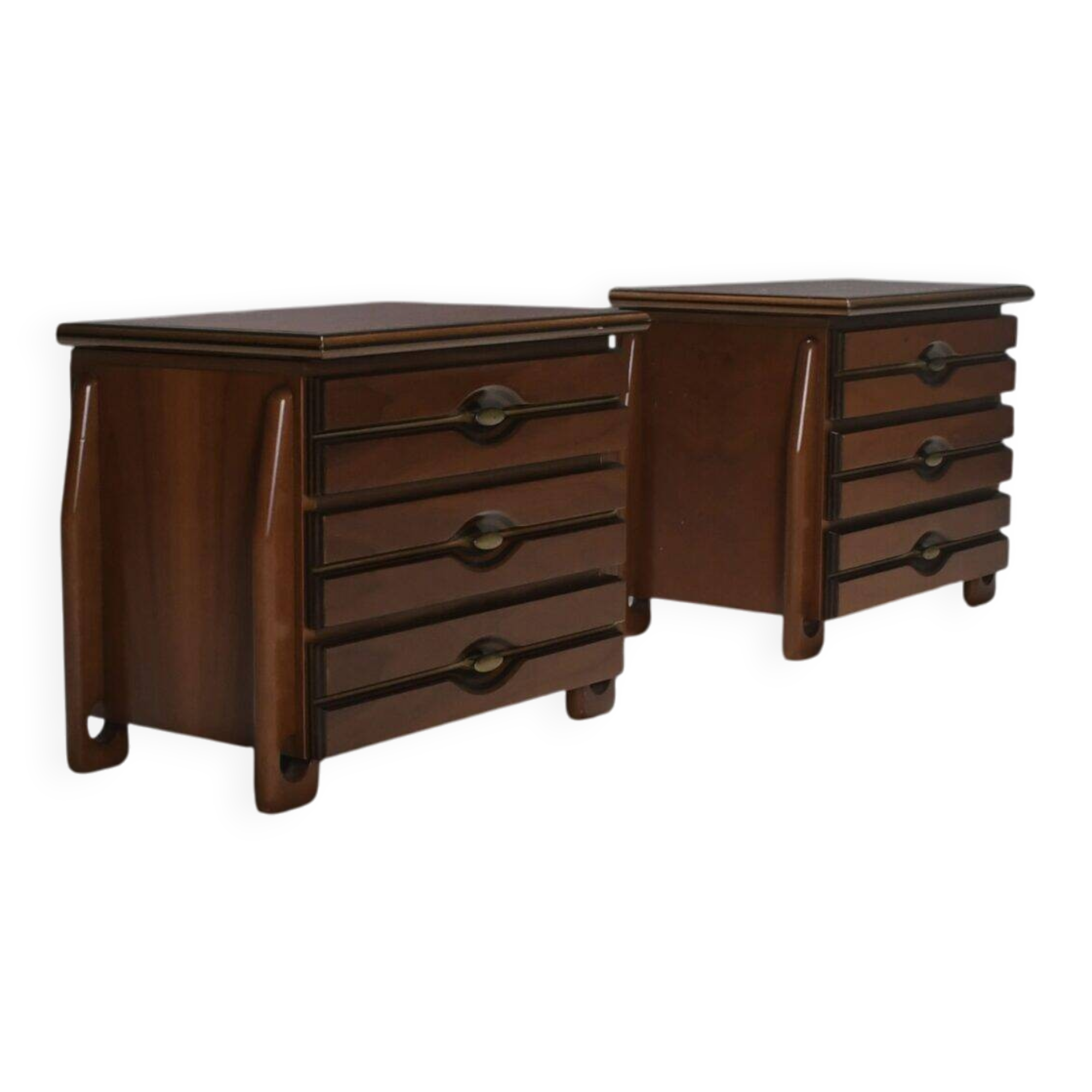 Set of Walnut Cabinets by Mobil Girgi