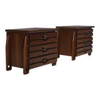 Set of Walnut Cabinets by Mobil Girgi