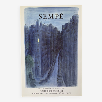 Affiche d’exposition Sempé 1992