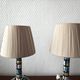 Pair of Spanish painted wooden lamps