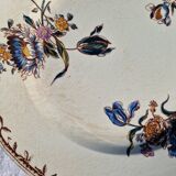 Clairefontaine earthenware plate and fruit bowl set, Saxe model