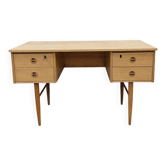 Scandinavian blond wood desk from the 1970s.