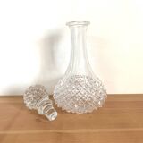 Service à cognac - verres - carafe - longchamp - cristal d’arques  - vintage