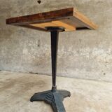 Old bistro table garden table cast iron with oak