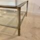 Table basse double plateau verre