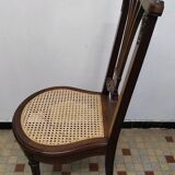 Ancienne Chaise Style Louis XVI Assise Cannée