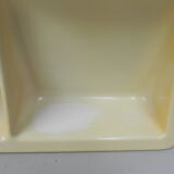 Vintage Plastic Bathroom Wall Shelf with Mirror