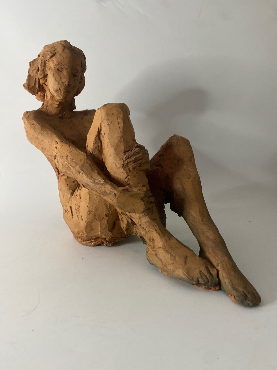 Nude Woman - Ceramic clay sculpture