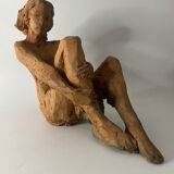 Nude Woman - Ceramic clay sculpture