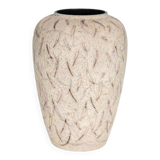 Vintage ceramic vase with glossy lava glaze, foreign vase from the 1960s.