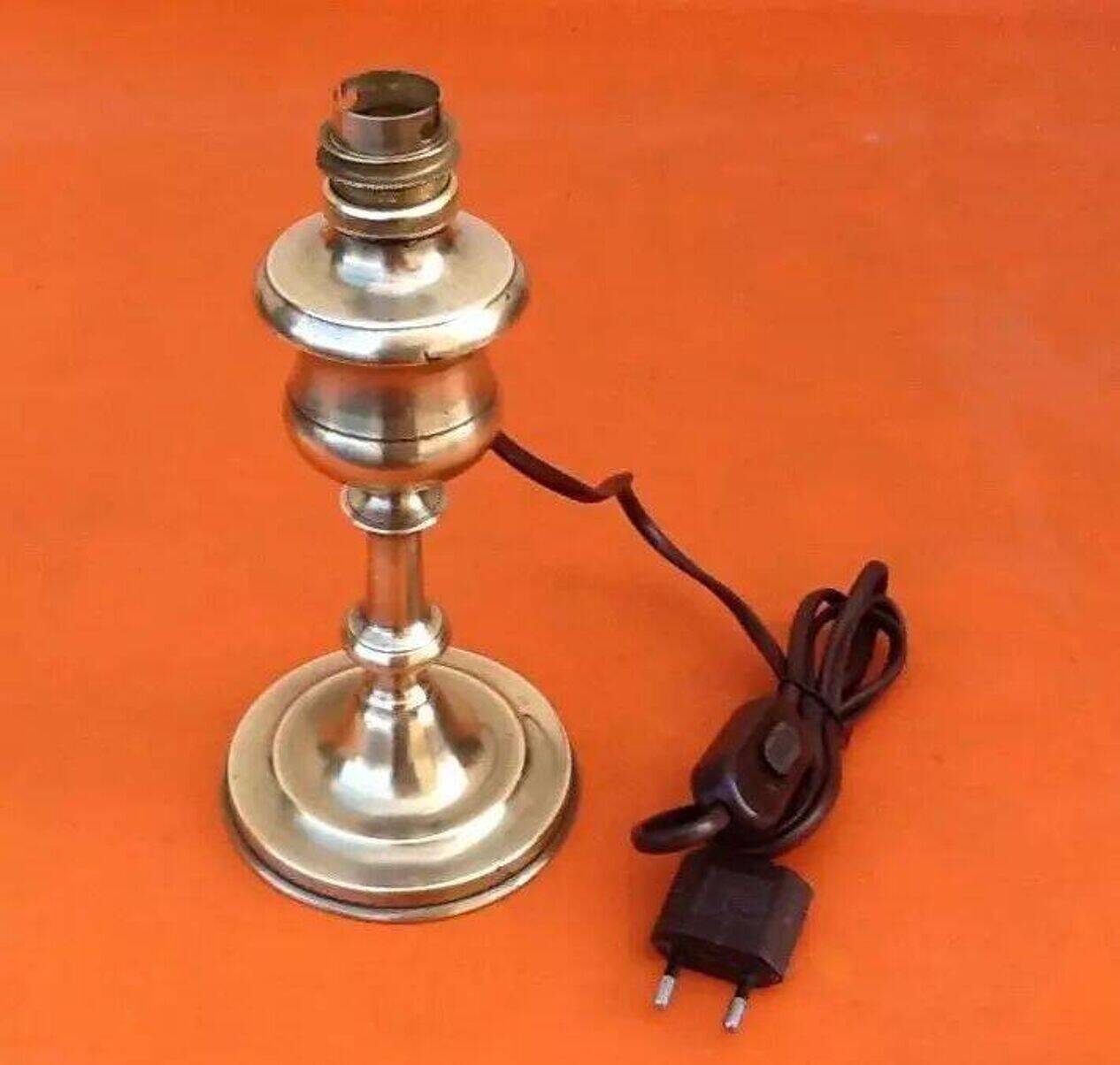 Antique gilt bronze lamp base