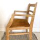 Art Deco armchair with mustard velvet seat