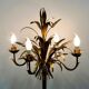 Rare Gilt Metal Sheaf of Wheat Floor Lamp by Hans Kogl, 1970s