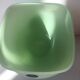 Danish green crystal vase Royal Copenhagen
