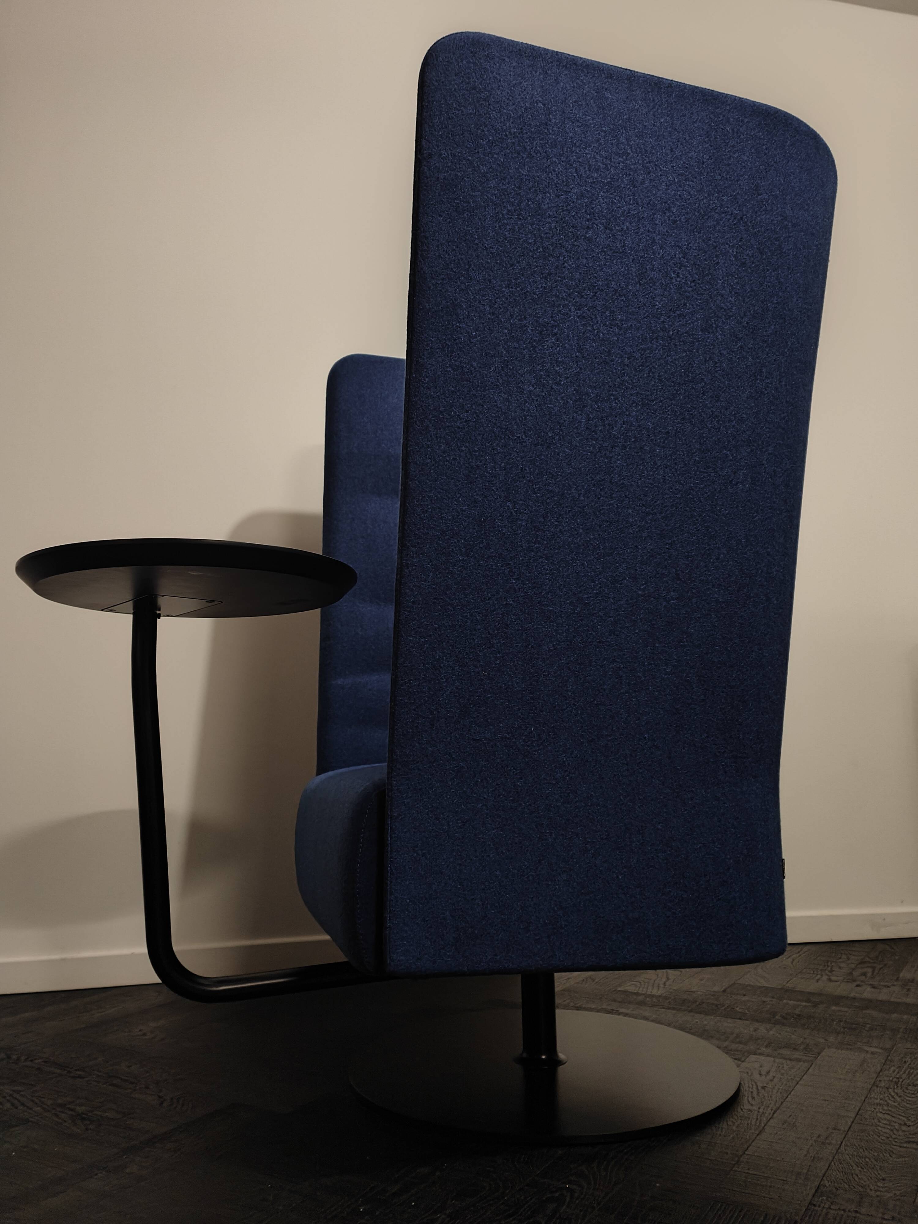 Sitland Cell128 acoustic armchair in blue fabric