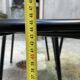 4 black school stools