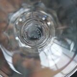 Suite of 10 glasses, champagne flutes cut from St. Louis.