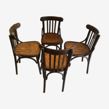 Set de 4 chaises bistrot – années 50/60