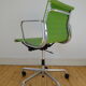 Charles Ray Eames EA 117 Office Chair Armchair in Green and Chrome Vitra