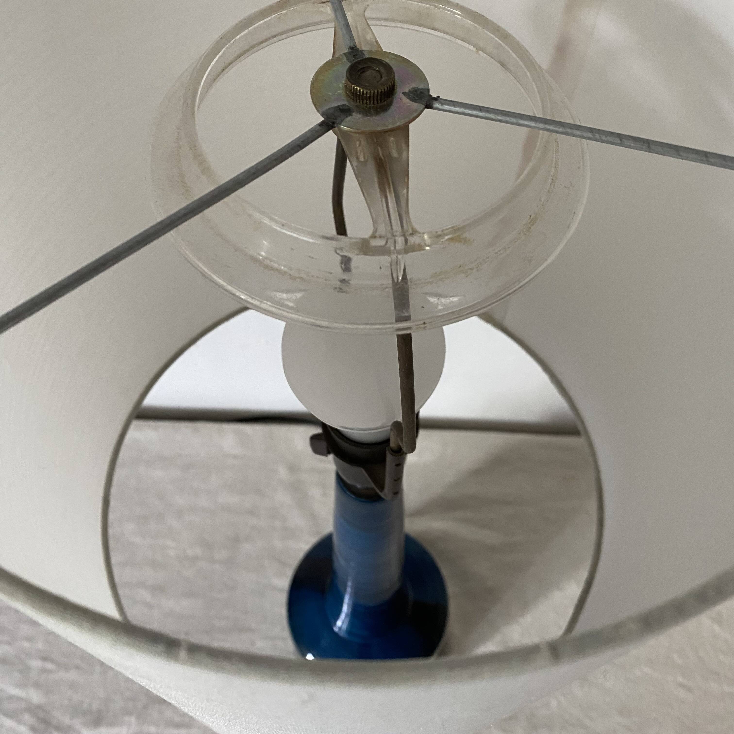 Vintage Scandinavian ceramic lamp, 70s