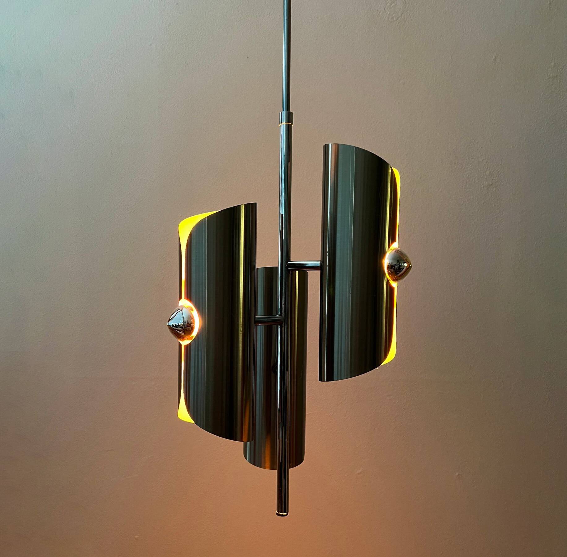 Vintage Pendant Lamp • Polam Bielsko-Biała • Space Age • 1970