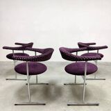 Vintage dining bullhorn chairs 1960s