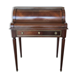 Louis XVI Style Cylinder Desk in Mahogany