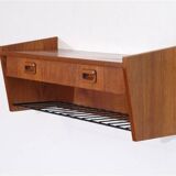 Vintage Scandinavian teak shelf 1960