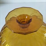 Plat piedouche en verre