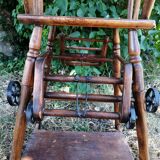 Chaise haute ancienne pliable